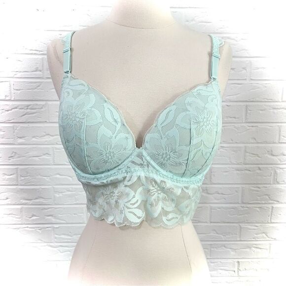 Victoria’s Secret PINK Push-Up Lace Bralette Size Large - Picture 1 of 4